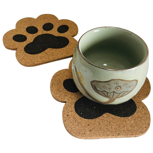 Cute Cartoon Style Home Cork Insulated Coasters