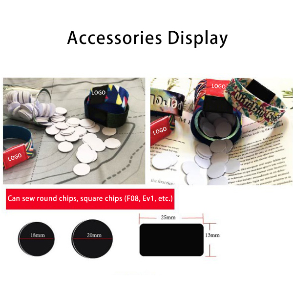 Disposable Wristband Ticket Printed Webbing Concert Entry