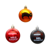 6/8/10cm Plastic Christmas Decoration Ball Ornaments