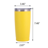 20oz Stainless Steel Car Tumbler Insulated Travel Mug