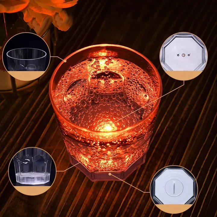 8.5oz LED Light Cups Set - 6 Pieces Pack