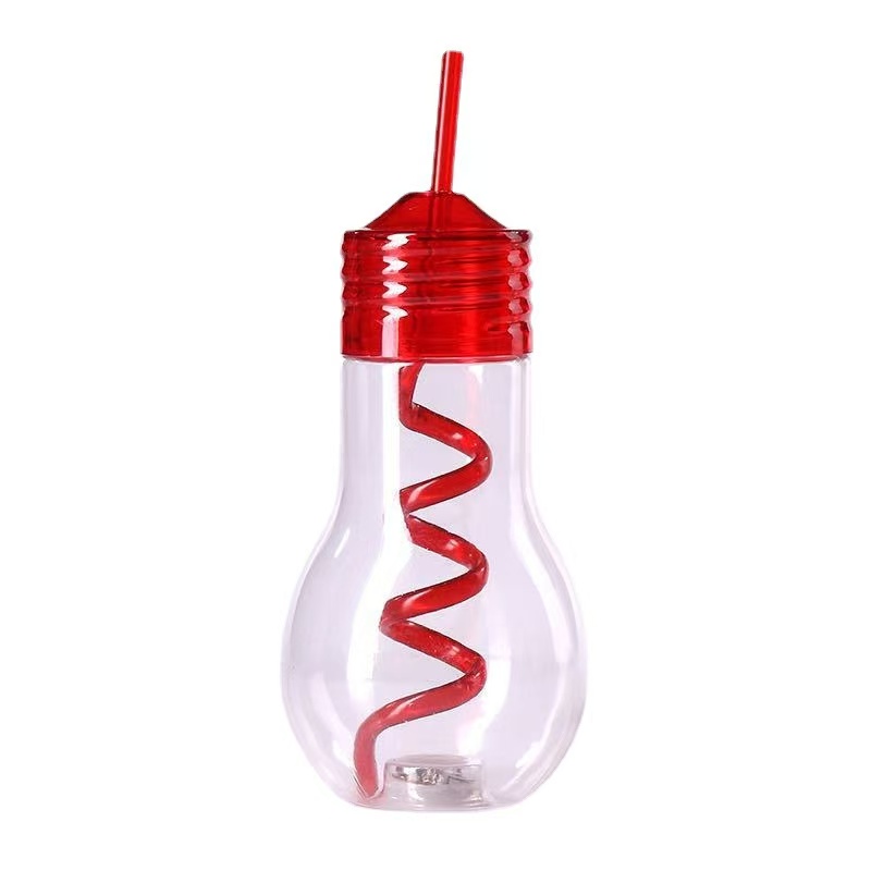 20oz Clear Led Bulb Cups w/ Light Creative Plastic Bottle