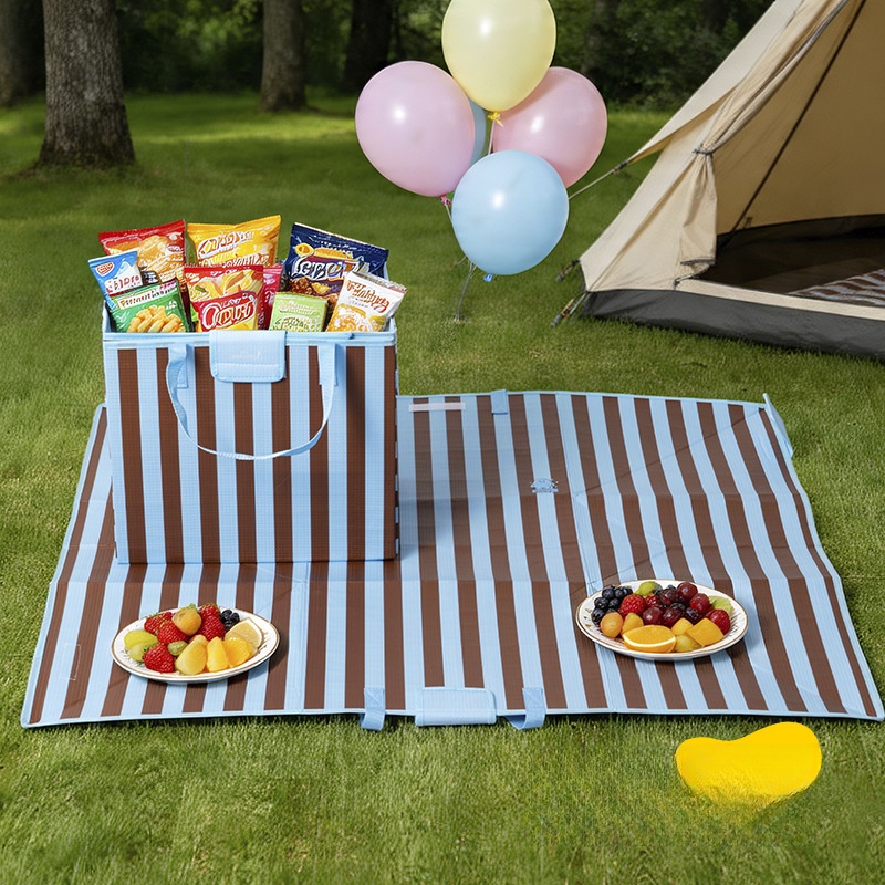 2 in 1 Foldable Insulated Cooler Bag Picnic Blanket
