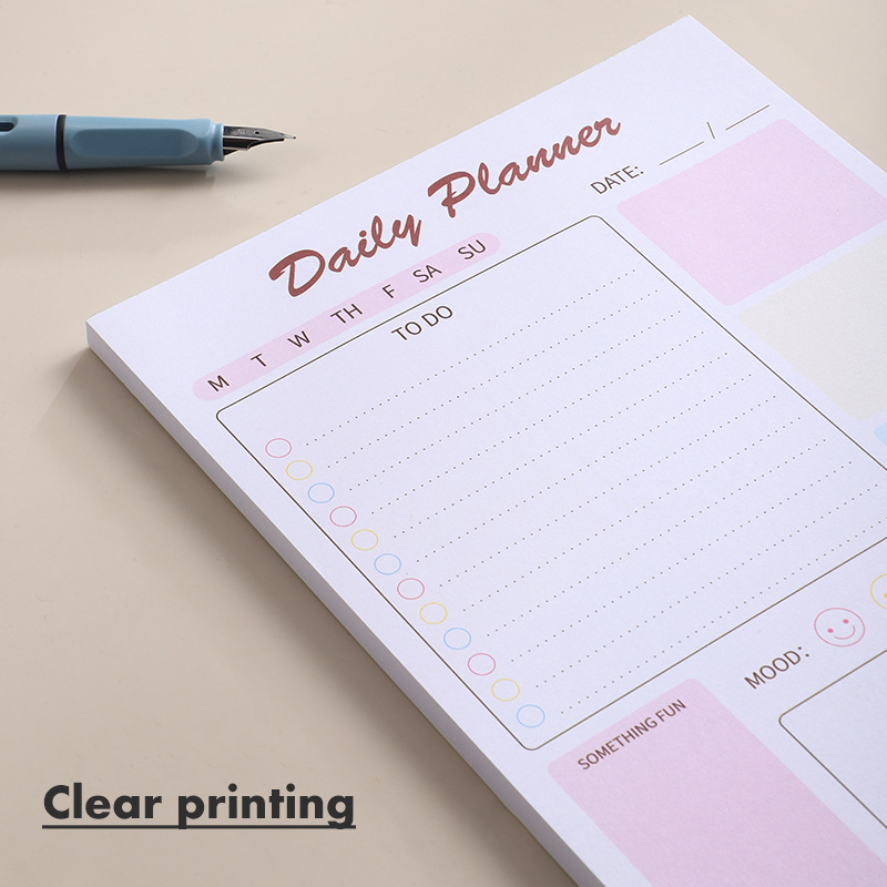 A5 Magnetic Tearable Daily Planner Pad To-Do List Fridge