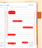 2026 PU Pocket Daily Planner Notebooks 52 Week Calendar
