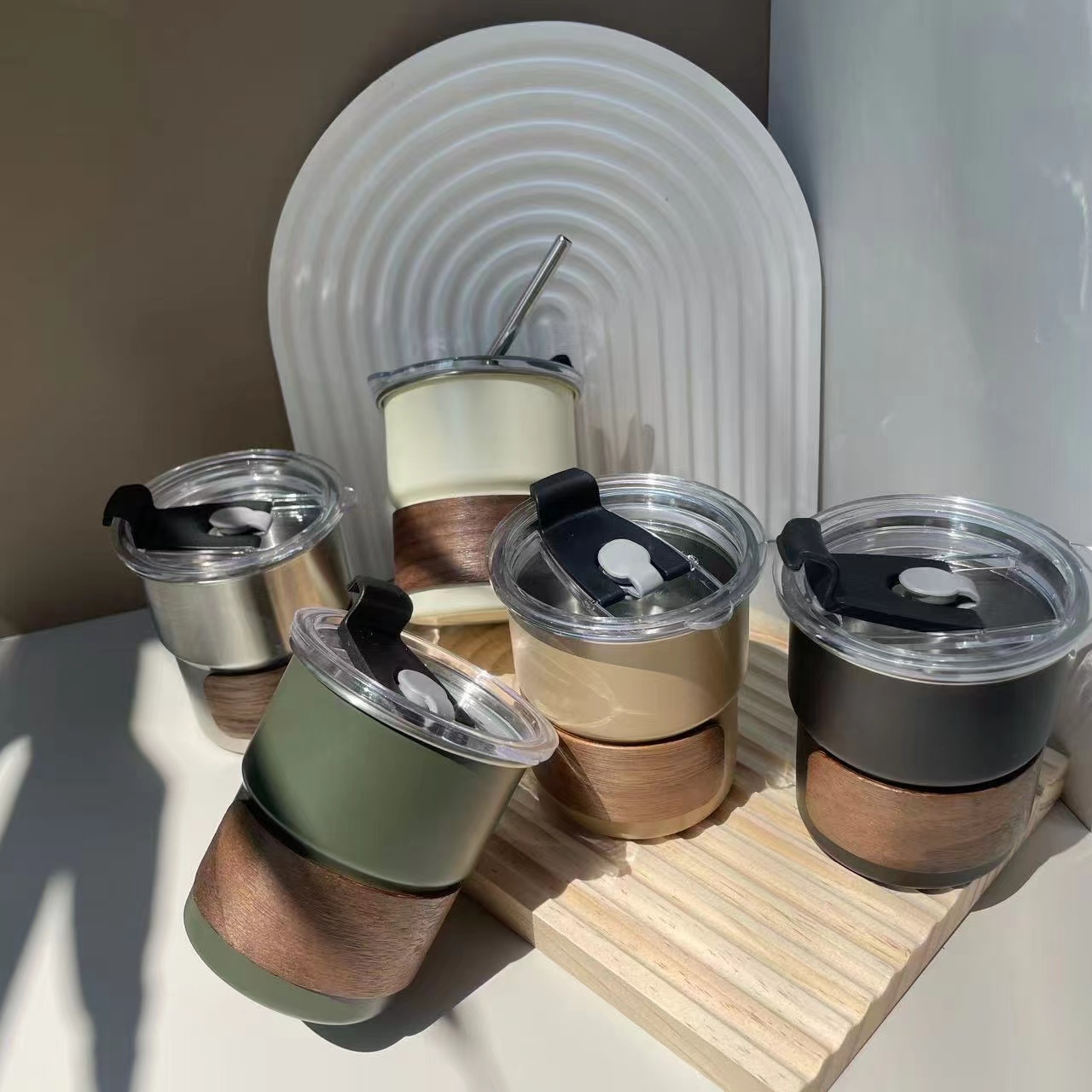 Stainless Steel Camping Cup With Lid