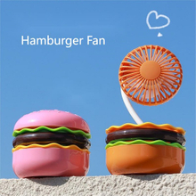 Hamburger Shape Foldable Electric Fan with Mirror
