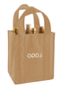 Custom Recycled Non-Woven 6-Bottle Wine Totes