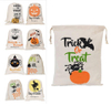 Halloween Favor Goodie Canvas Drawstring Bag For Treat Or Trick