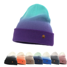 Fashion Custom Logo Tie-dye Knitted Winter Beanie Hats