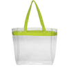 Color Handles Clear Plastic Tote Bags