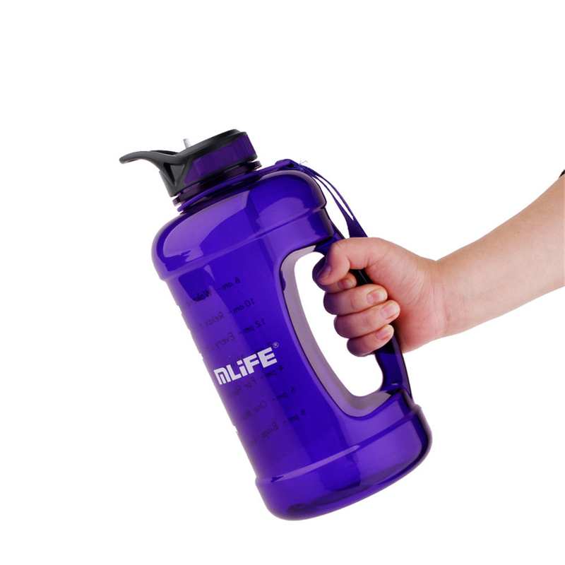 Clear Plastic Bottle Half Gallon Water Jug GYM Water Bottle