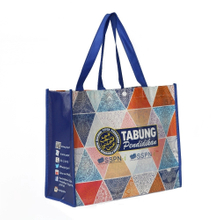 Imprinted Reusable Laminated Plastic Shopping Tote Bag