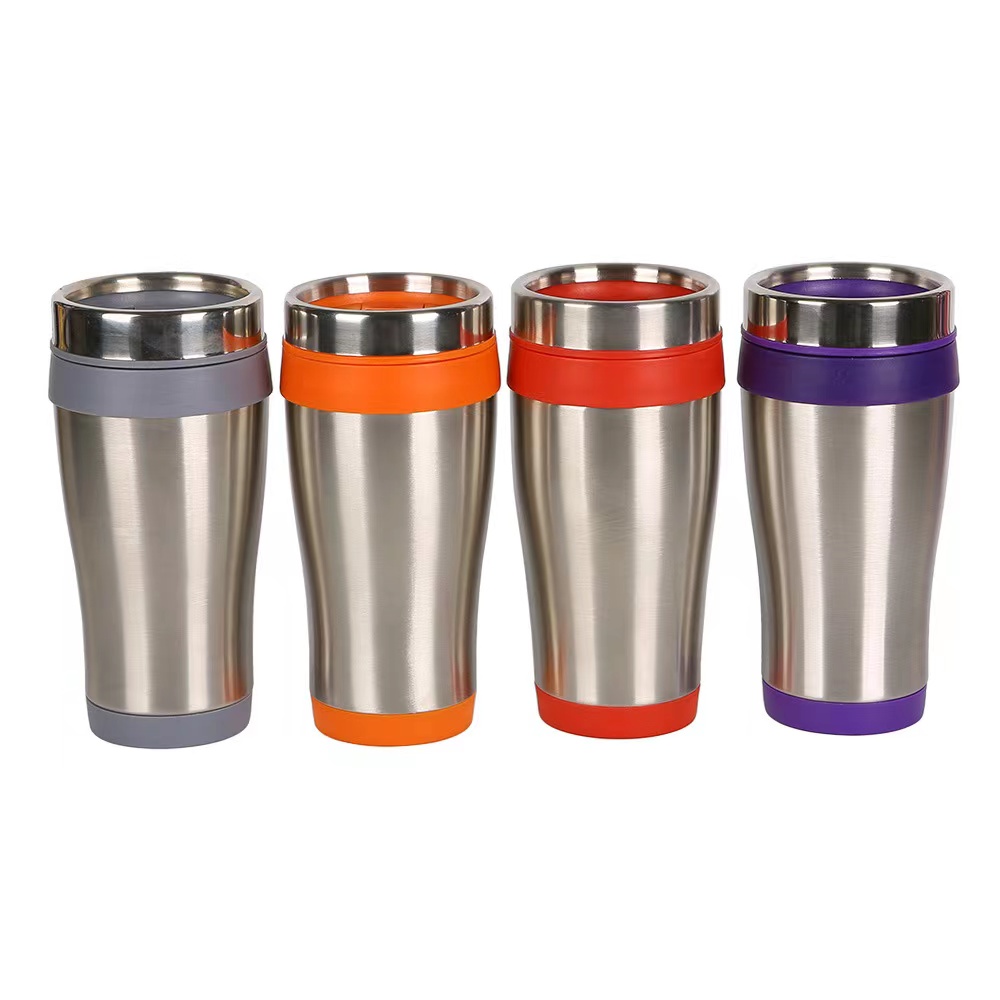 Steel Tumbler with Color Trim