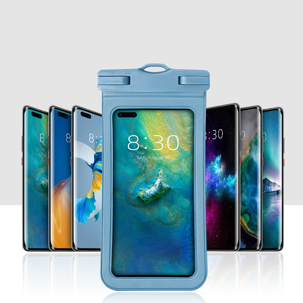 Universal Waterproof Phone Pouch, Waterproof Phone Case Compatible for Cellphone Up to 7.2", IPX8 Cellphone Dry Bag for Vacation