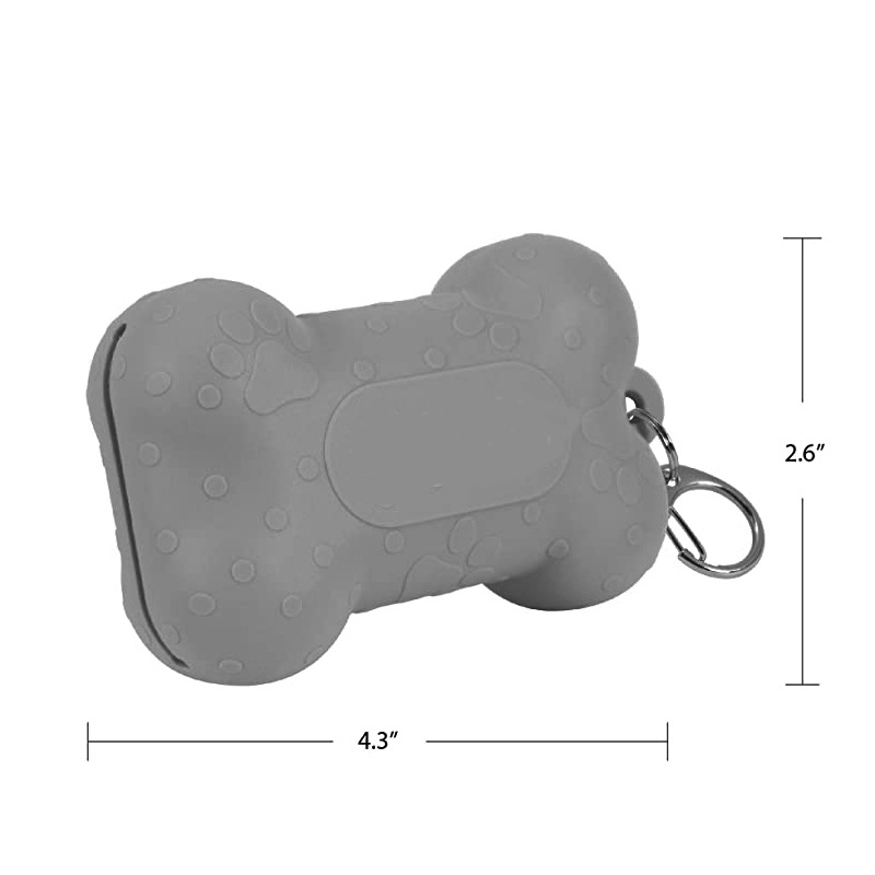 Portable Bone Shape Bubble Dog Treat Pouch