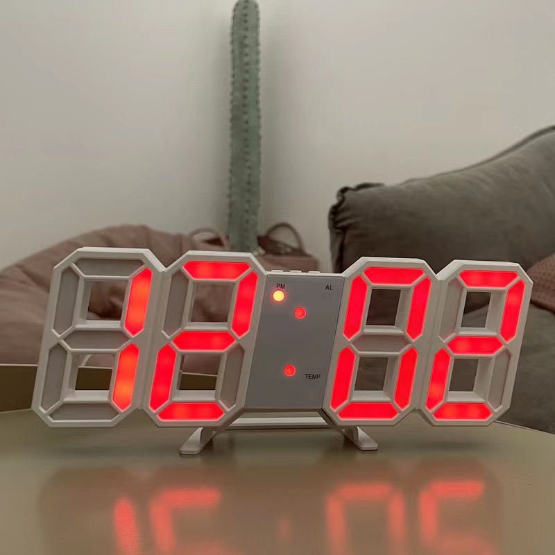 3D Digital Wall Alarm Clock