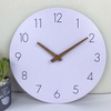 12'' Wooden Wall Clock Plumeet Frameless Clocks with Silent Quartz Movement Modern Style Wall Clocks