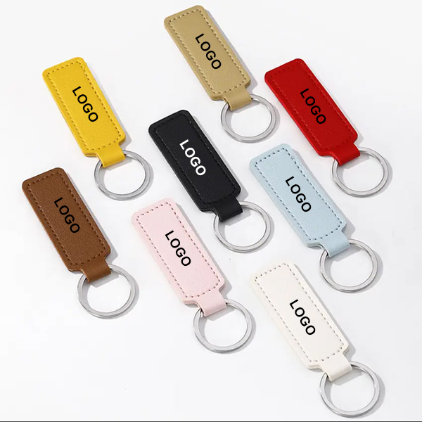 Personalized Keychain Reusable Car Key Accessories Multifunctional PU Leather