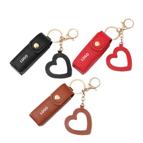 Portable Lipstick Mouth Red Envelope Coin Purse Keychain