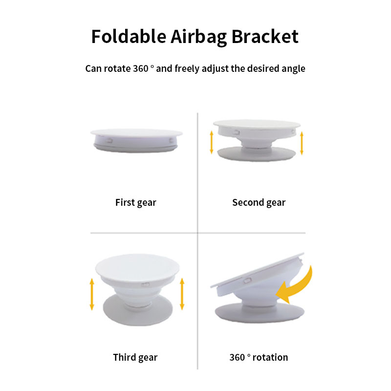 Foldable retractable phone air bag stand