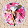 Custom Full Color Imprint Large Round Microfiber Beach Towel