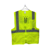 Class 2 Mesh Zip-Front Vest High Visibility Work Shirt