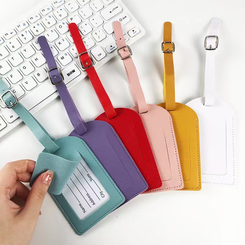  2.76 " x 4.37 " PU Leather Luggage Tags