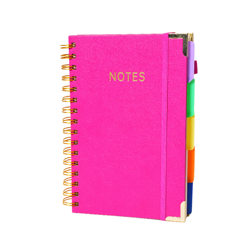 A5 PU Elastic Band Spiral Planner