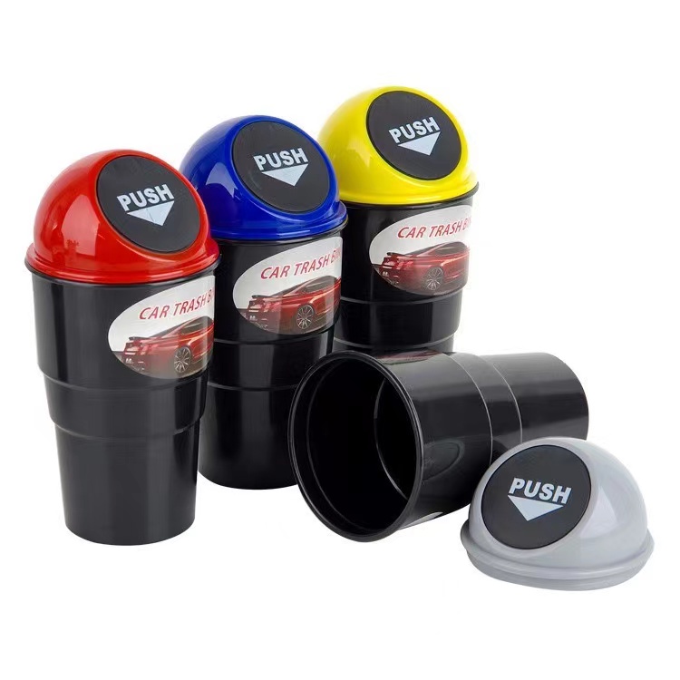 Mini Car Trash Can Bin with Lid