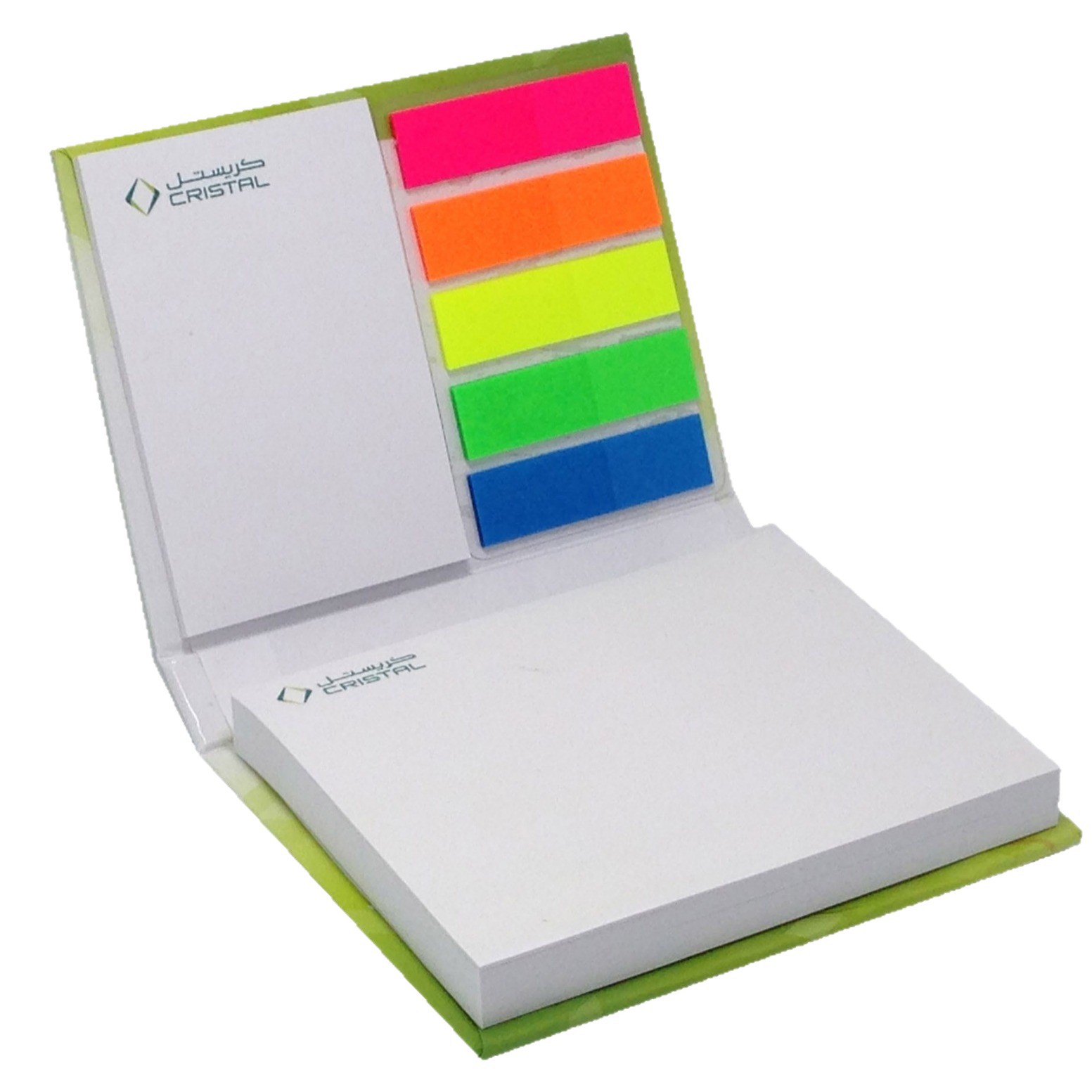 Hard Cover Sticky Note Memo Pad Set
