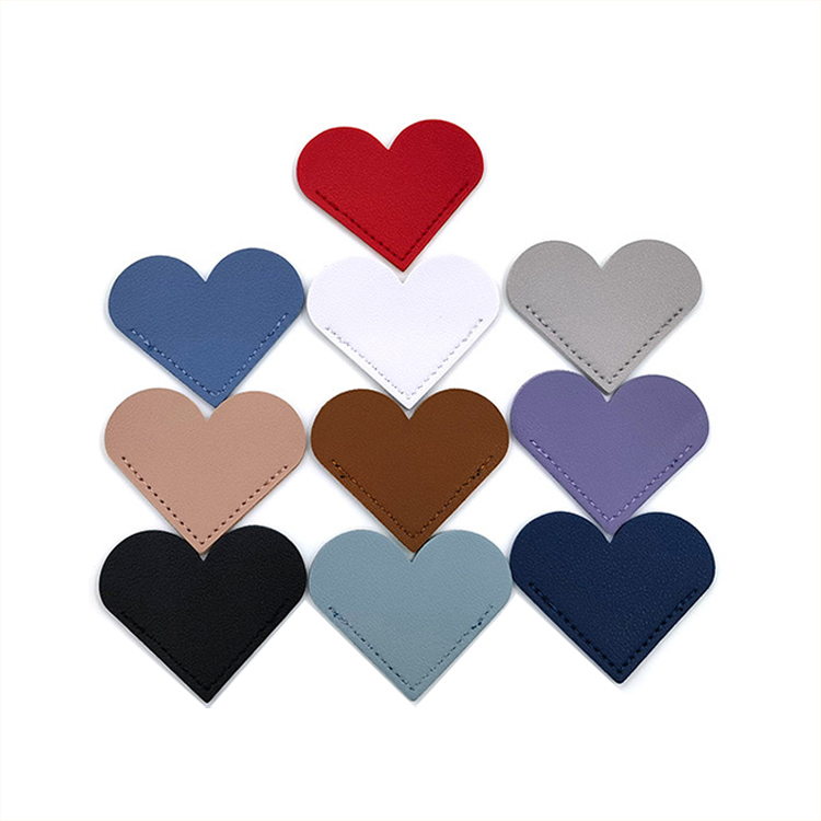Heart Shaped Pu Leather Bookmark