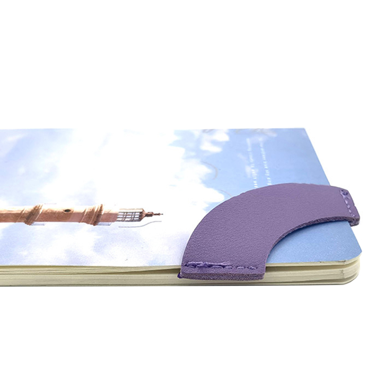 Fan-shaped PU Leather Bookmark