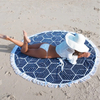 Custom Printed Microfiber Round Beach Towel