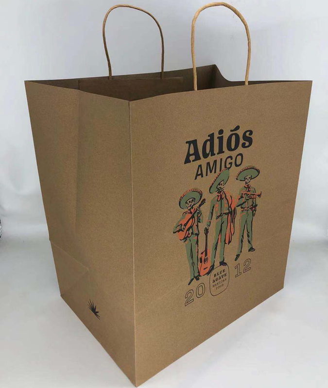 Customized Large Size Kraft Paper Bags