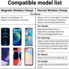 Magnetic Wireless Charger Fast Charging Pad, Quick Charge, Compatible with iPhone, 15W Adapter Plug
