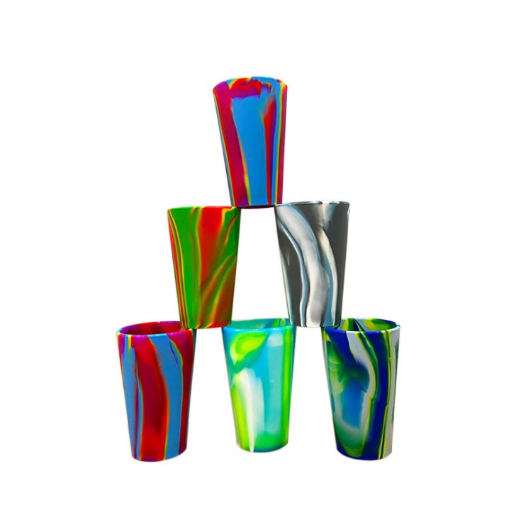 350ml Contracted Rainbow Blend Silicone Cup