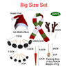 15pcs/16pcs Set Simulation Christmas Snowman Dress Up Set Accessories Funny Make Snowmen Family Tool Kit Decorative Suit