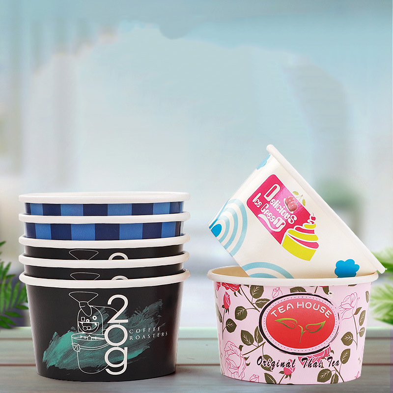 Paper Ice Cream Cup Food Containers