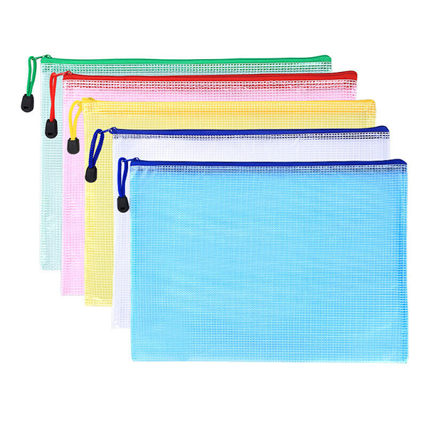 A4 Zipper Plastic File Bag