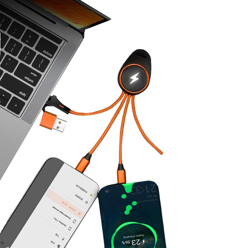 LED Luminous Logo 5-in-1 Data Cable