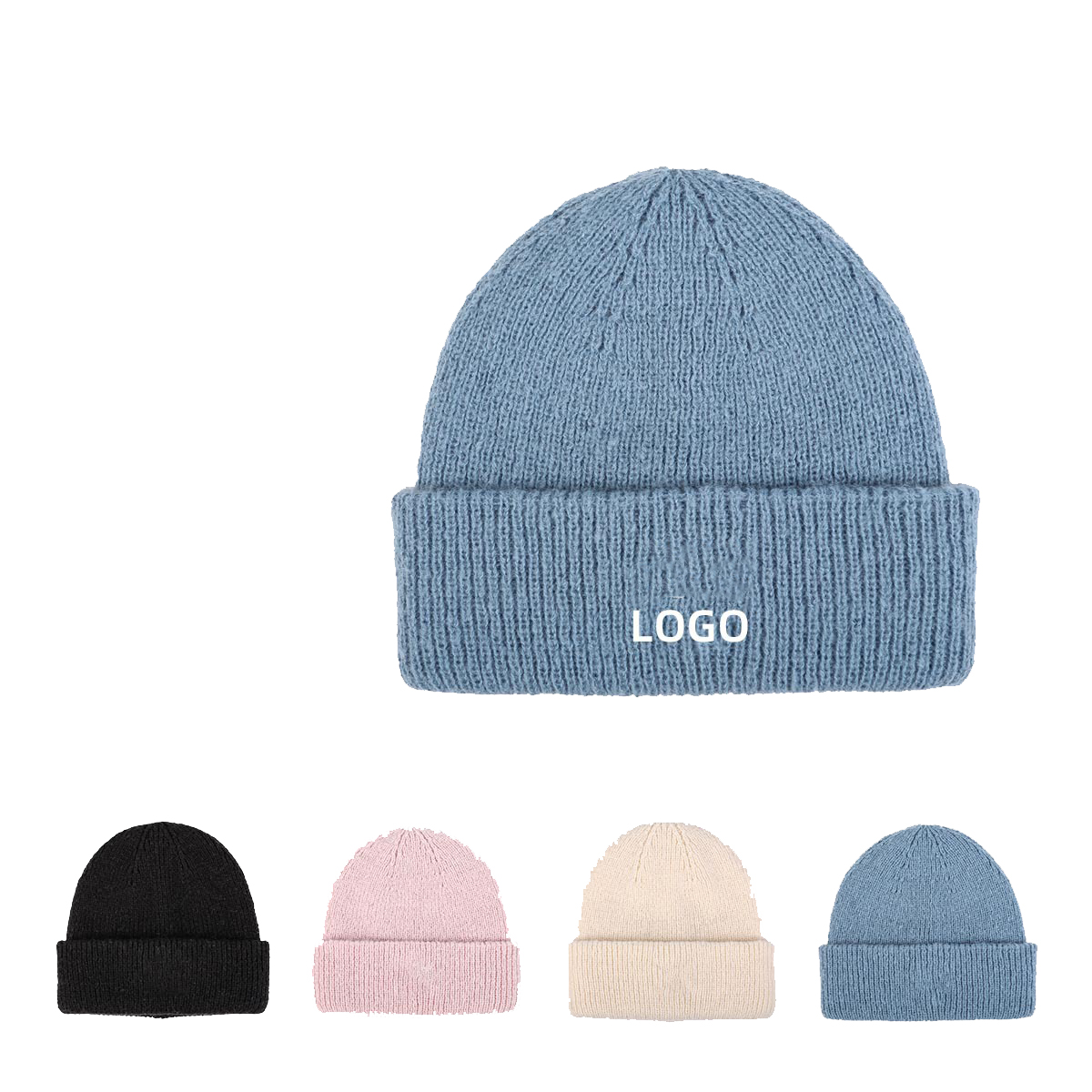 Winter Embroidered Logo Knitted Hat