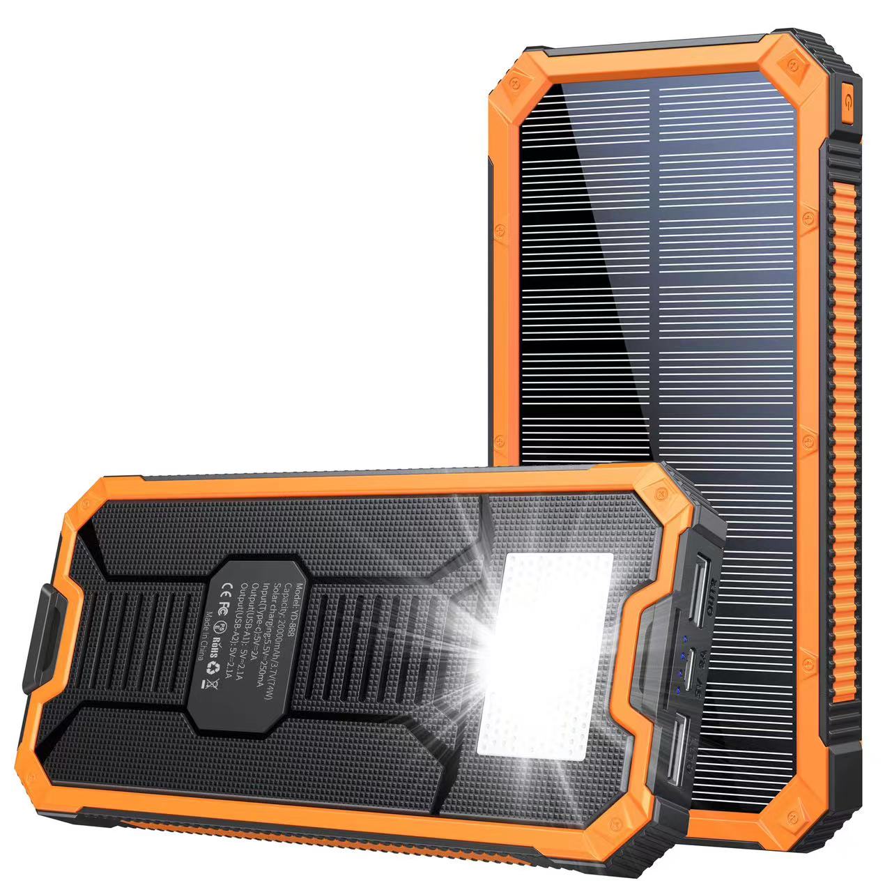 Wireless Fast Charging Solar Power Bank