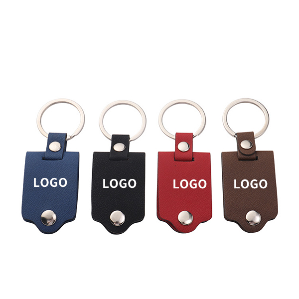 Blanks Leather Digital Photo Metal Key chains Laser Printing Key Rings