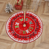 New Cartoon Round Elk Christmas Tree Decoration Base Mat