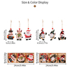 New Christmas Decorations Wooden Pendant Santa Claus