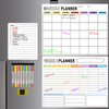 Fridge Pad Magnetic Monthly Weekly Daily Planner Whiteboard