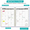 July 2026 June 2027 A5 Spiral Planner Notebooks 12 Months