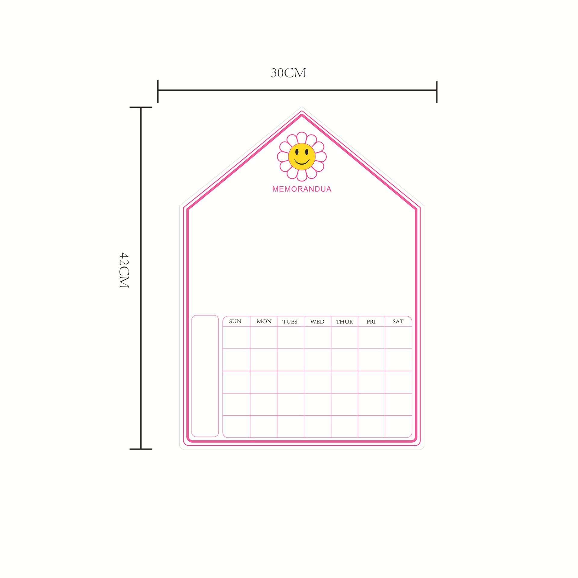 House-Shaped Magnetic Dry Erase Fridge Memo Board Whiteboard