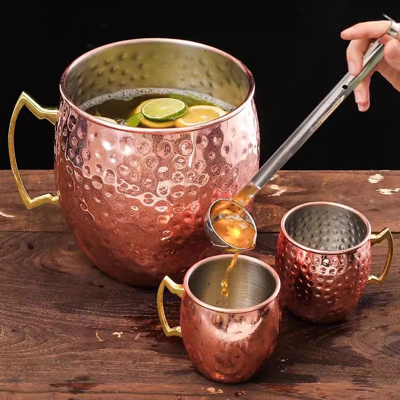 Large Capacity 167 oz. 5L Copper-coated Moscow Mule